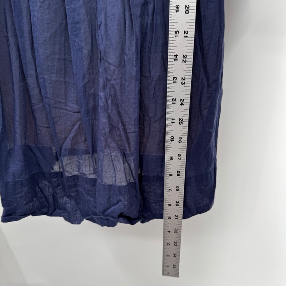 Shoshanna Swim Cover Womens S Sheer Embroidered Blue Flowy Floral Boho Beach - Picture 9 of 9